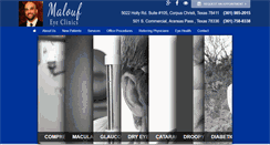 Desktop Screenshot of maloufeyeclinics.com