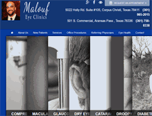 Tablet Screenshot of maloufeyeclinics.com